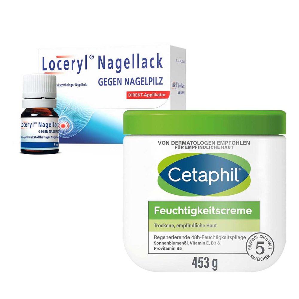 Galderma Laboratorium GmbH Loceryl gegen Nagelpilz + Cetaphil Feuchtigkeitscreme 08107431