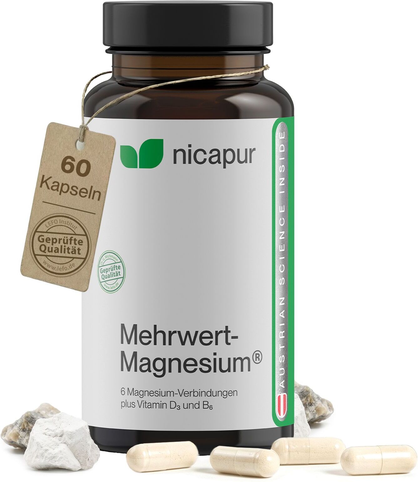 Nicapur Mehrwert-Magnesium Kapseln 60 St