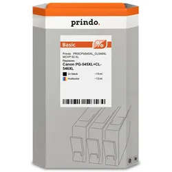 Prindo, Druckerpatrone, Basic XL Multipack Noir(e) / Plusieurs couleurs (PRSCPG545XL CL546XL MCVP 02)