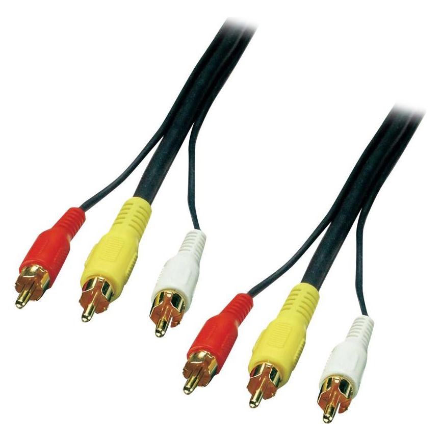 Lindy 3x Cinch (RCA) - 3x Cinch (RCA) (20 m, Cinch Kabel) (35546)