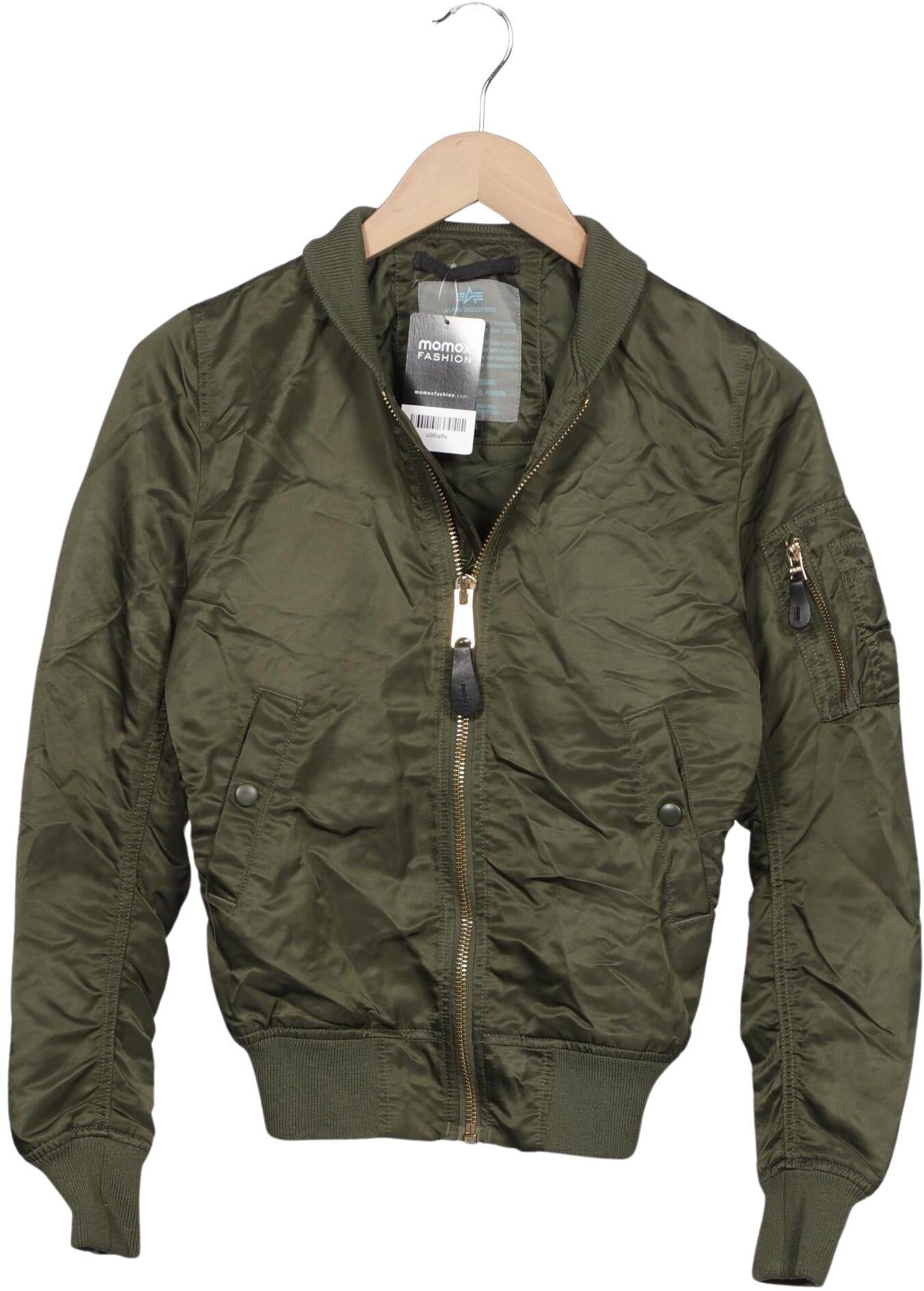 Alpha industries Damen Jacke, Grün, Gr. XS, Synthetik - Second Hand