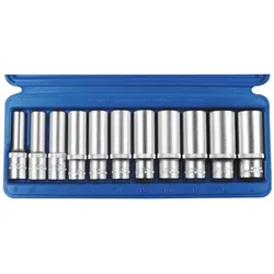 SW-Stahl, Steckschlüssel + Stecknuss, STECKSCHL.SATZ 11TLG 3/8" (19 mm, 8 mm)