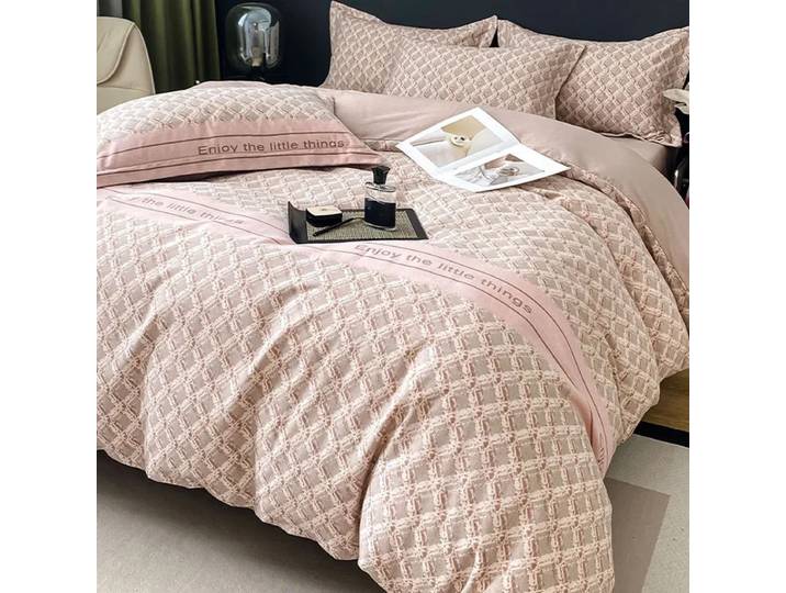 Parure de lit de luxe épaisse 100% coton imprimé, ensemble de housse de couette Super douce et brossée, literie d'automne et d'hiver