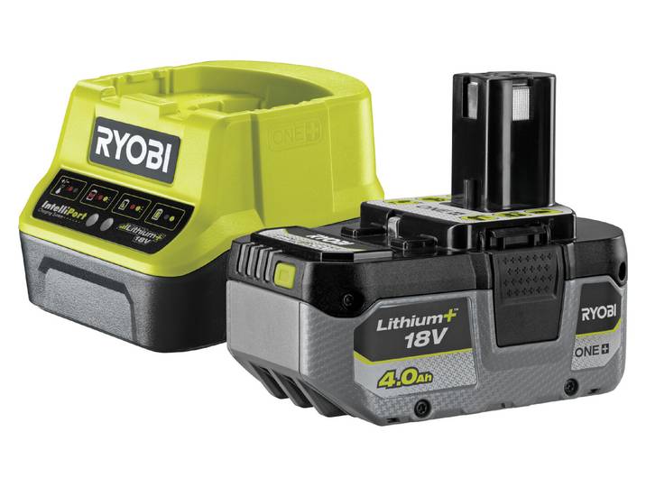 Ryobi Akku Starter-Kit Rc18120-140X Ladegerät und Akku 18 V 4.0 Ah