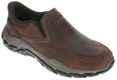 Skechers USA Santoro-Archaic (Men's) Casual Shoes in Brown, Size 13 M, Leather/Memory Foam