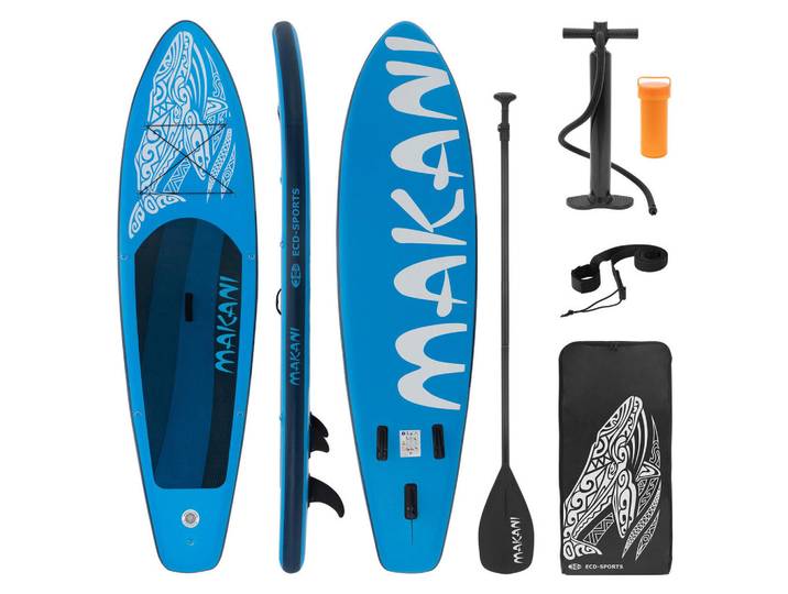 ECD-Germany Stand UP Paddle Board Makani Blau, Kunststoff, Wasser/Strand/Meer, 80x15x320 cm, Freizeit & Co, Pools & Wasserspaß, Stand Up Paddle