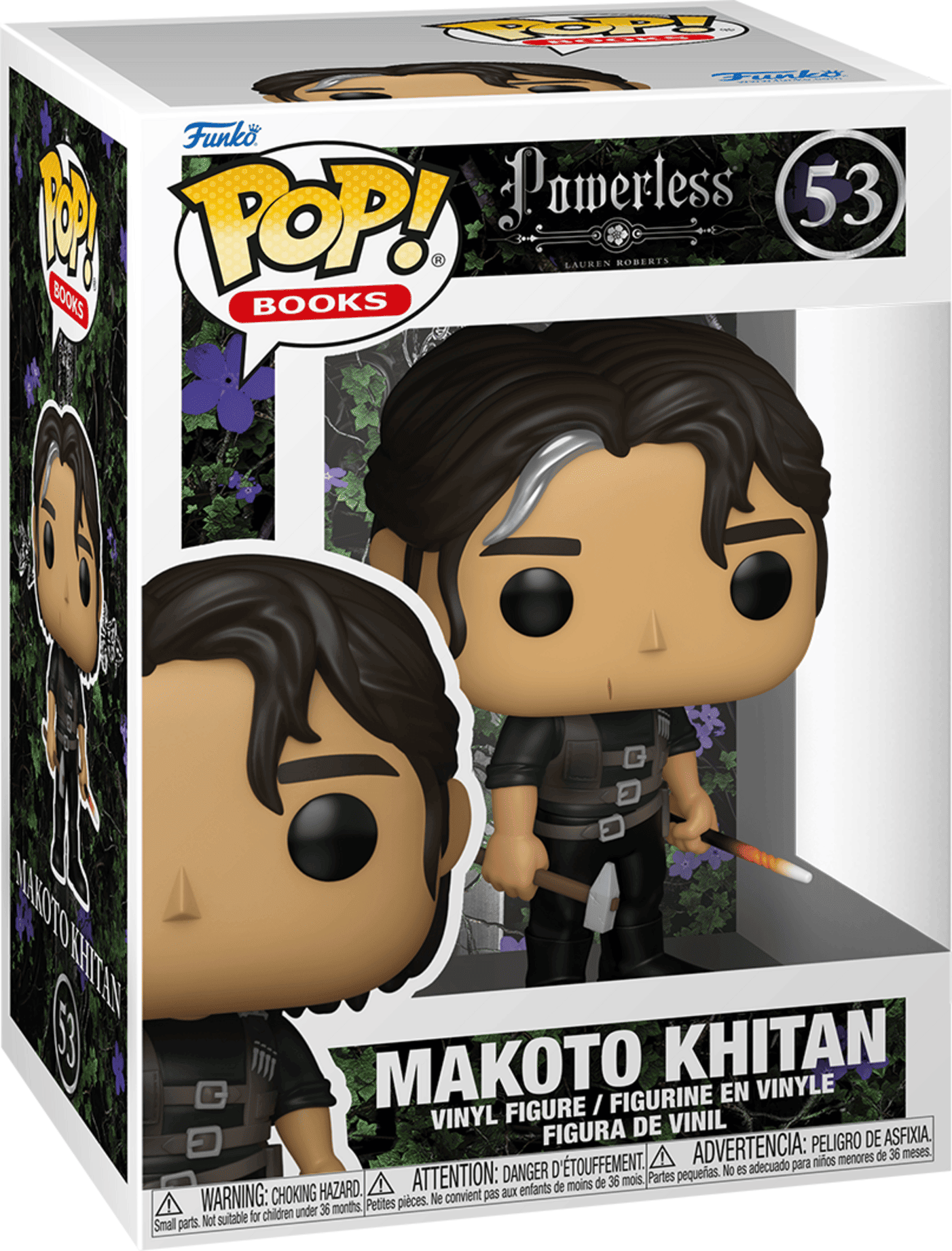 Funko Pop! Books Powerless Makoto Khitan Vinyl Figure #53, 10.2 cm, Funko Collectible