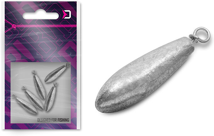Delphin B! Plomb additionnel avec un clip / 5pcs 7,5g Beige, Gray, Violet 7,5g