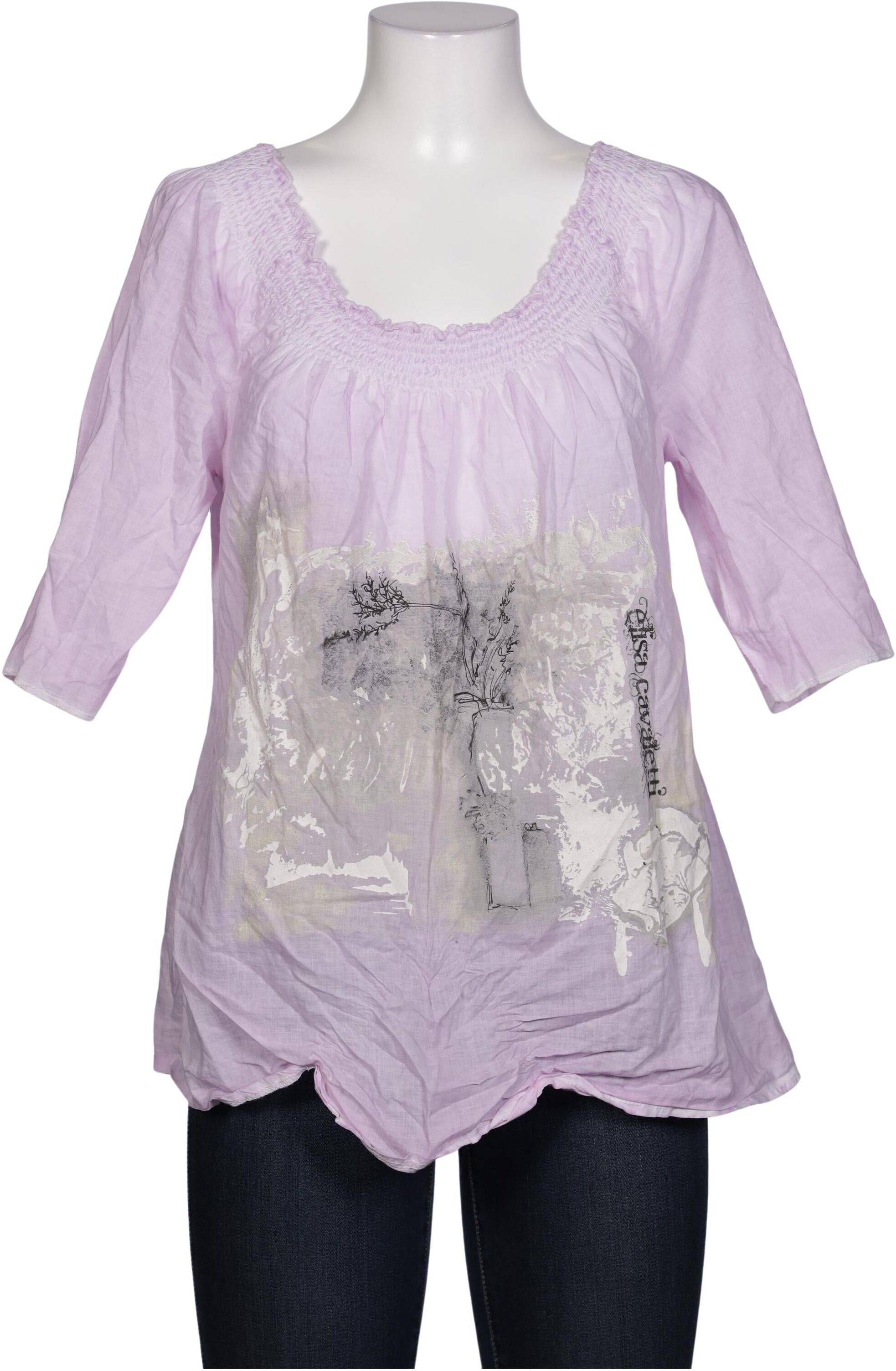 Elisa Cavaletti Damen Bluse, Flieder, Gr. M, Baumwolle - Second Hand