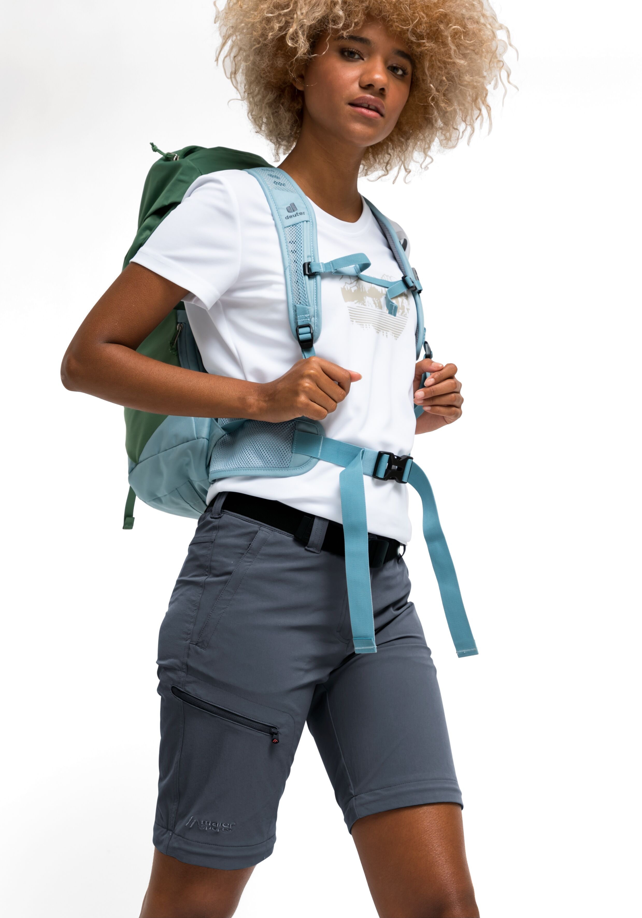 Outdoorhose MAIER SPORTS "Nata", Damen, Gr. 34, Normalgrössen, grau, 90% Polyamid, 10% Elasthan, Hosen Outdoorhose, Damen Zip-Off Wanderhose, atmungsaktive Trekkinghose, Regular Fit grau 34, Normalgrössen