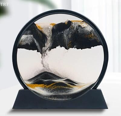 Uplift Treasures 3D Moving Sand Art Hourglass Decor purple