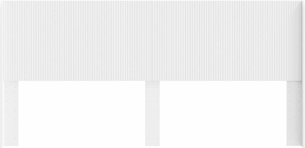 Rio Panel Headboard White 200 x 200cm