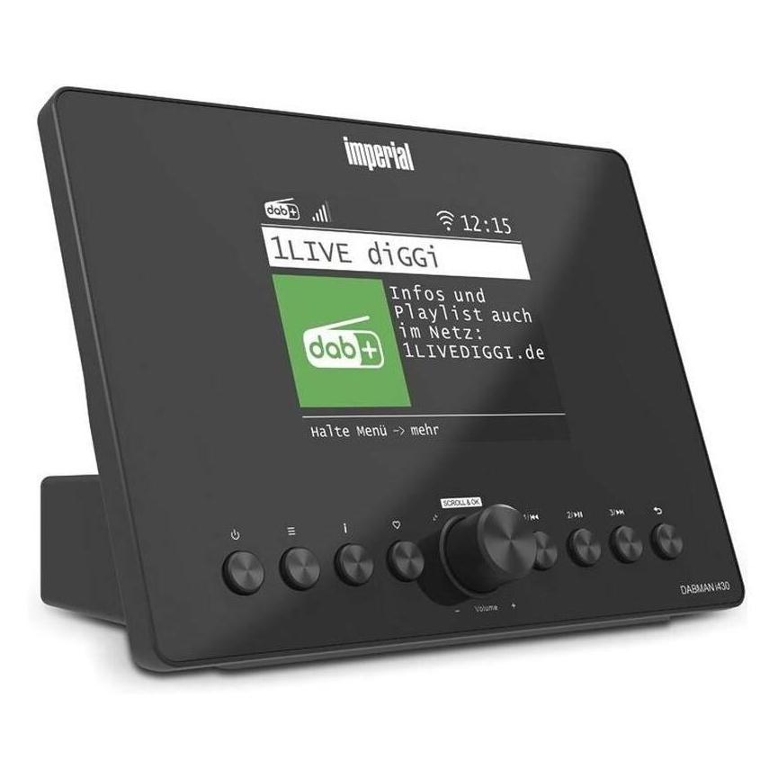 Imperial DABMAN i430BK Hybrid Radio with Bluetooth (DAB+, FM, Internetradio, Bluetooth, WLAN) (DABMANI430BK)