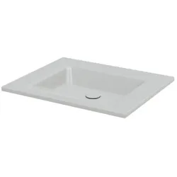 Bette BetteAqua Einbau-Waschtisch A070-410 60x49,5cm, silver
