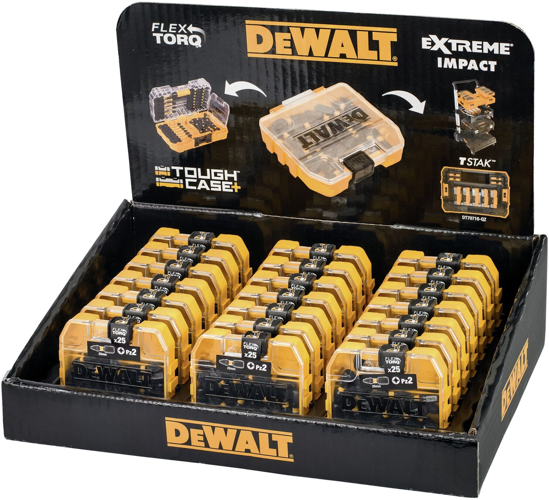 DEWALT EXTREME FLEXTORQ BitSet 25 mm, Pz2 (DT70556T-QZ)