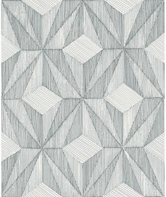 A-Street Prints Paragon Slate Geometric Wallpaper