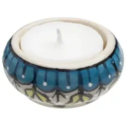 Tranquillo Teelichthalter Traditional blau