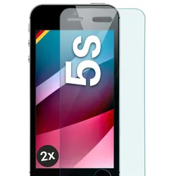 moex Klares Panzerglas für iPhone 5s – passgenaue 9H Schutzfolie für zuverlässigen Displayschutz – ShockProtect Klar