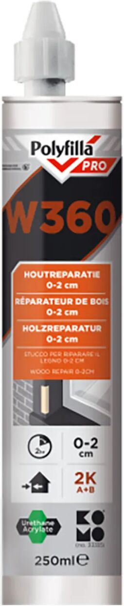 Polyfilla Pro W360 2K Houtreparatiepasta - 250 ml