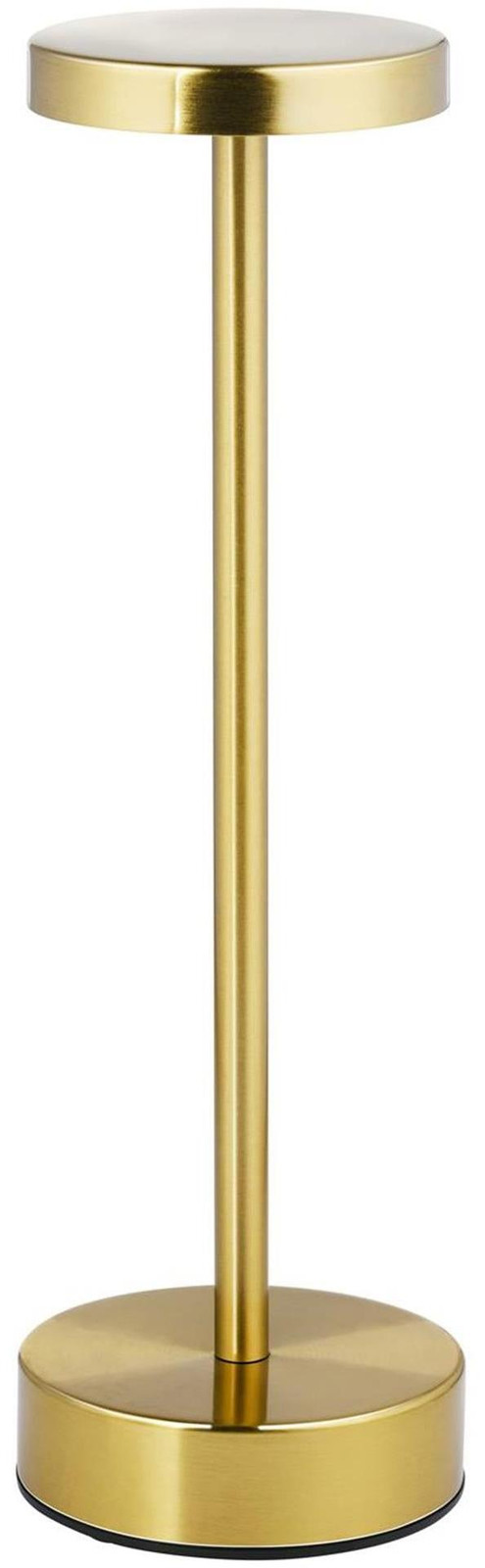 Grundig Tafellamp Oplaadbaar - Draadloze LED Bureaulamp met Touchschakelaar en 3 Lichtstanden - Goud - B: 8 cm, H: 32 cm