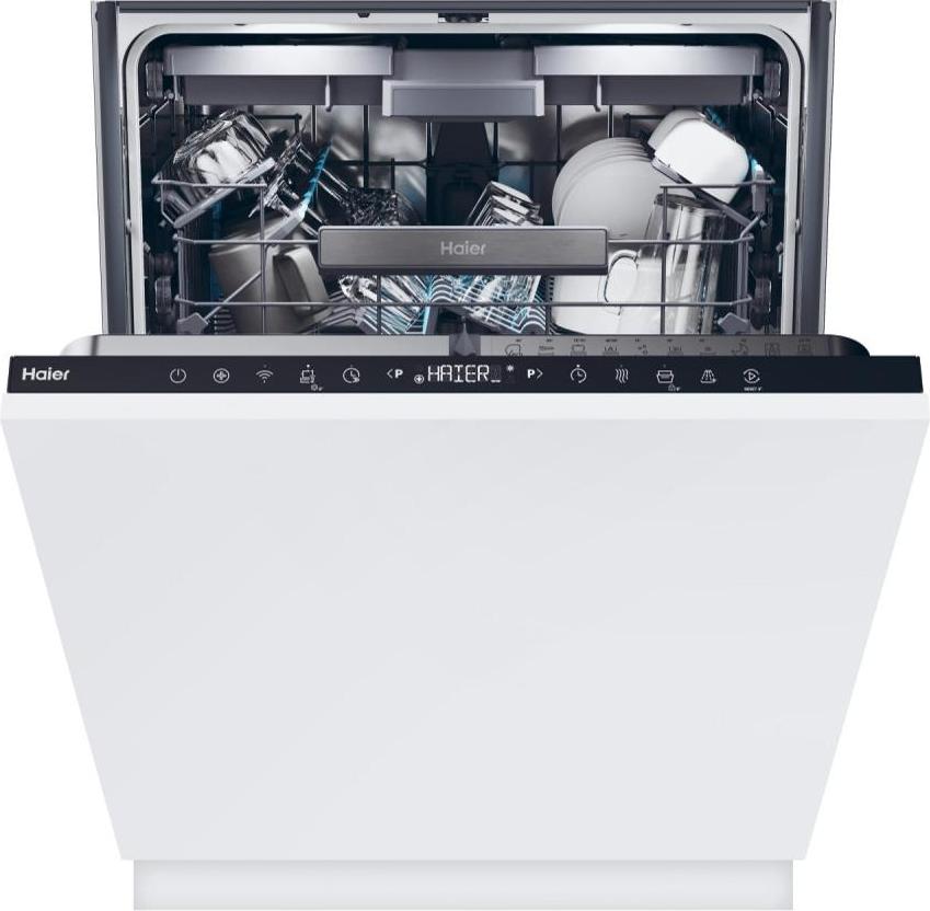 Haier Washlens Plus SXI 6B0S3FSBV, Voll integriert, Standardgröße (60 cm), Touchsteuerung, 3 Korb/Körbe, Schublade, 16 Maßgedecke