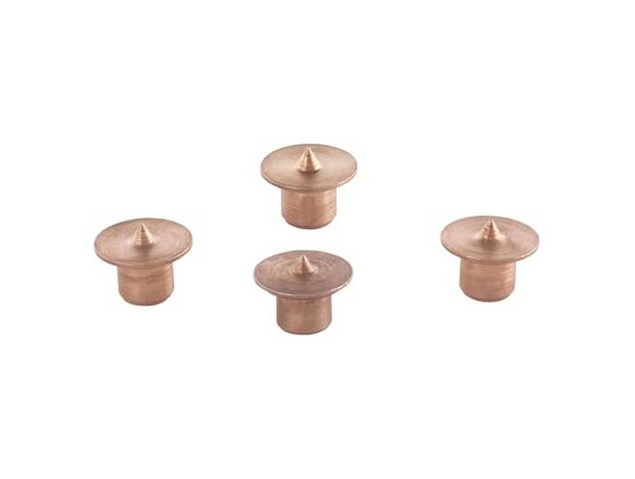wolfcraft Deuvelbevestiging - 4 Deuvelpinnen met Markeerpunt, 6 mm