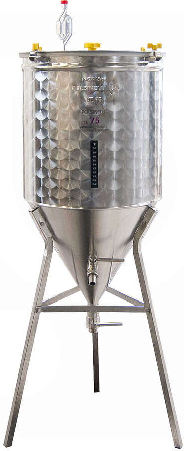 Polsinelli Fermentatore inox CONICO 60° 75 L