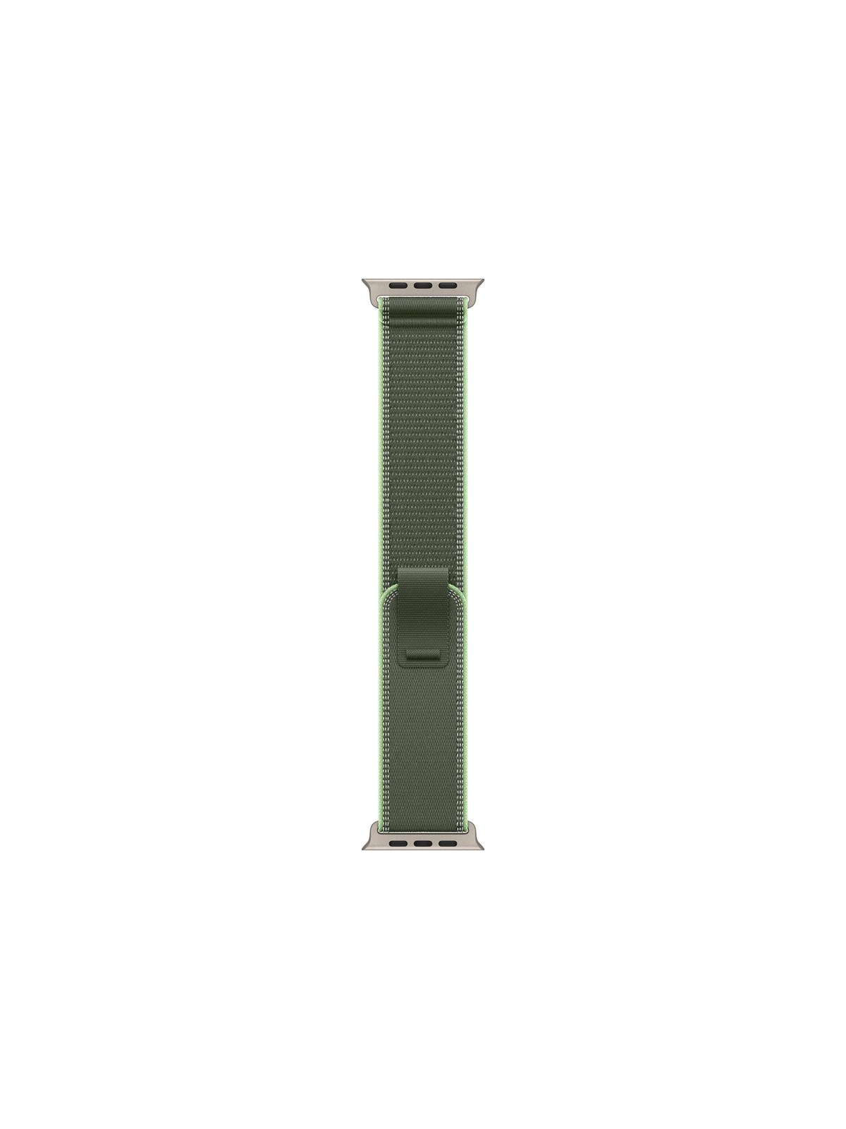 Apple 49mm Green/Neon Trail Loop - M/L - Natural Titanium Finish