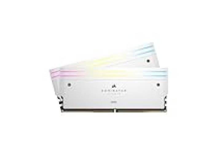 CORSAIR Dominator Titanium RGB DDR5 RAM 32GB (2x16GB) DDR5 7000MHz CL34 Intel XMP Mémoire Informatique Compatible iCUE - Blanc (CMP32GX5M2X7000C34W)
