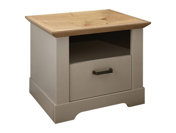 Landscape Nachtschrank, Champagner, Eiche Artisan, 1 Schublade(n) Schubladen, 58x47x45 cm, Soft-Close-System, Schlafzimmer, Nachttische