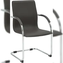 CLP Freischwinger Noeleen Kunstleder braun