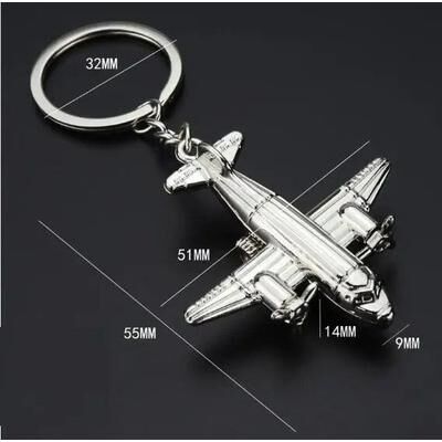 Uplifted Goods Creative Aircraft Model Keychain For Men And Women i