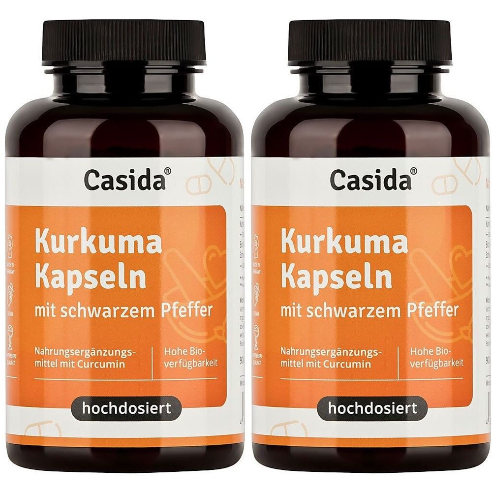 Casida Kurkuma Kapseln mit schwarzem Pfeffer x2 2x90 St