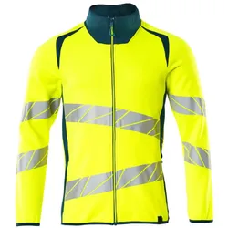 Warnschutz Sweatjacke "ACCELERATE SAFE" UV-Schutz - XXL - gelb/dunkelpetroleum