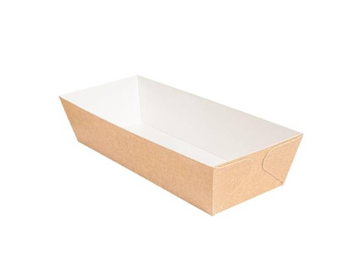 350 Stück - Backformen, 230 g/m², 22,8 x 8,5 x 5,5 cm, natürliche Kraft