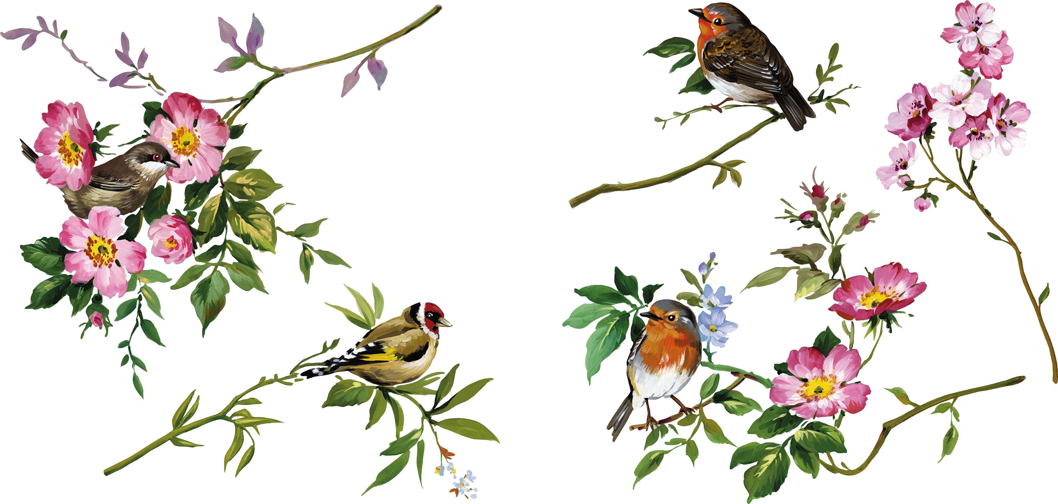 Fensterbild KOMAR "Spring Fever", bunt, B:31cm H:31cm L:31cm, Kunststoff, Fensterbilder, Fensterbild, 31x31 cm (Breite x Höhe), selbsthaftend bunt B/L: 31cm x 31cm