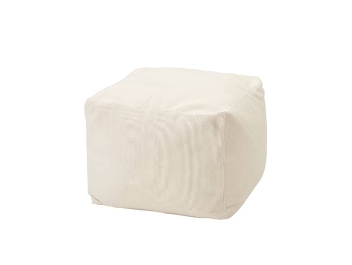 MEME DESIGN pouf pour extérieur ARCHIMEDE (Blanc - Tissu)