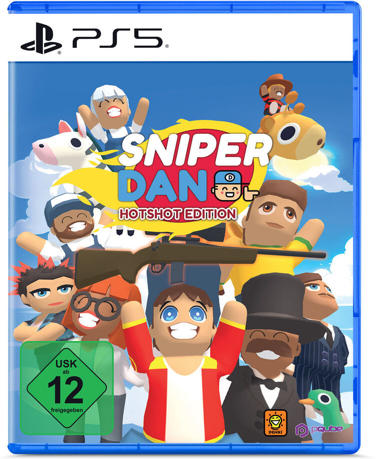 PQUBE Spielesoftware "Sniper Dan: Hotshot Edition", bunt (weiß, neutral), PlayStation 5, Spielesoftware, Spielesoftware