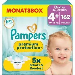 Pampers Premium Protection (Gr. 4+, Monatsbox, 162 Stk.)