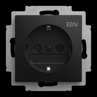 Steckdosen Einsatz 20 EUCB DV 915 schwarz, Retail