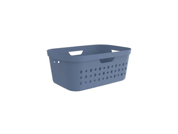 Wäschekorb ROTHO Jona 39 l , blau, B:61,5cm H:27,5cm T:44cm, Polypropylen, Wäschesammler, Wäschekorb