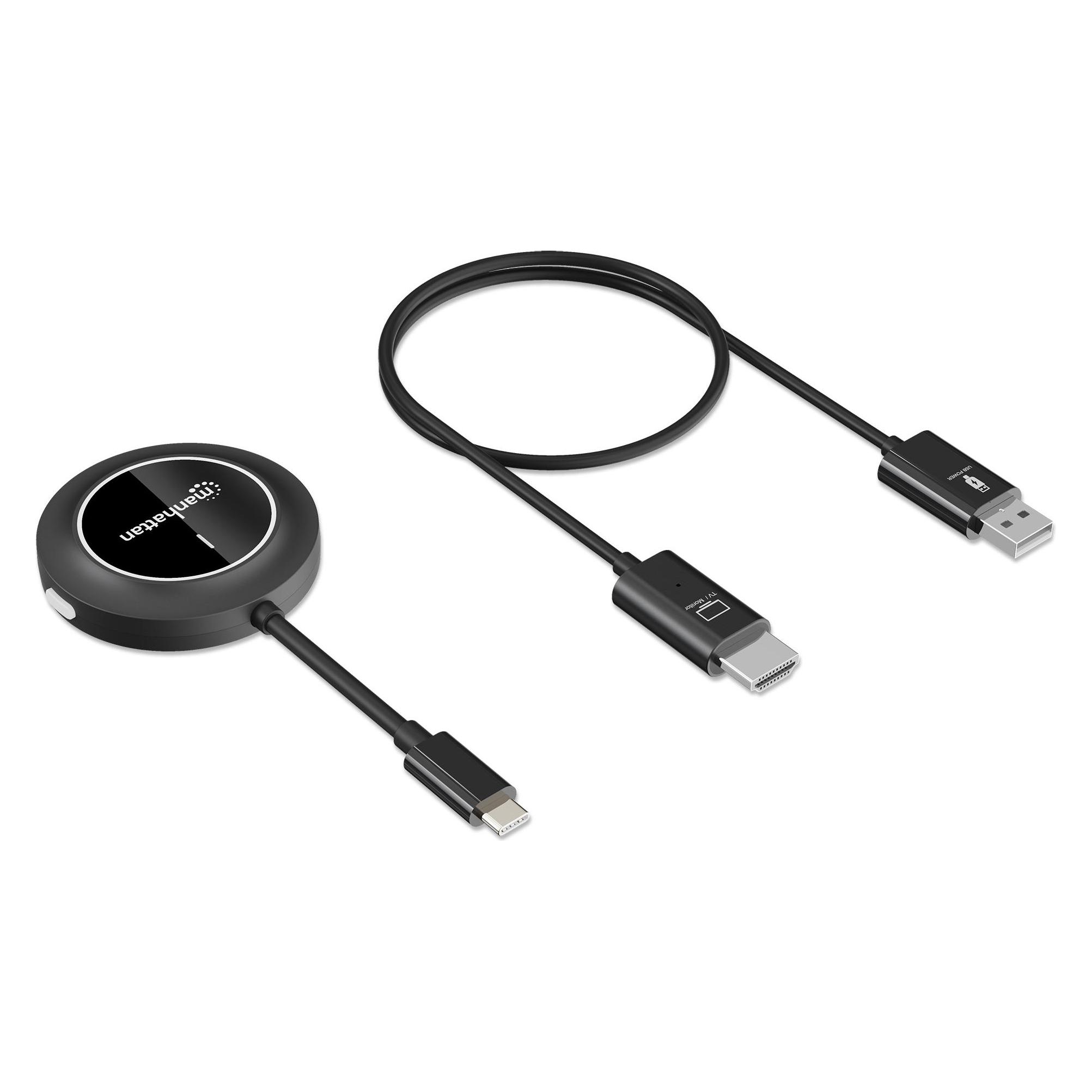 Manhattan 1080p Wireless HDMI-Display-Präsentationsset mit 4 USB-C-Sendemodulen (154635)