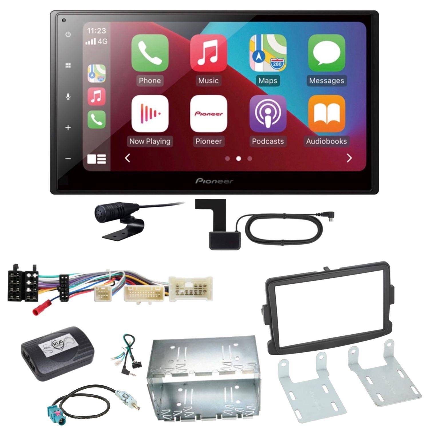 Pioneer SPH-DA160DAB USB MP3 DAB+ CarPlay Einbauset für Renault Captur Master