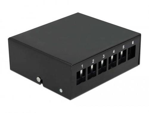 Delock 43411 Patch-Panel Schwarz