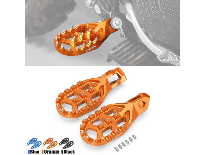 NICECNC Repose-pieds forgés pour KTM 2024-2026 EXC 300 EXC 250 EXCF 350 EXC 450 XCW 300 SX 125 SXF 250 SXF 450 2023-2026