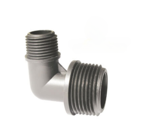 PP Reduzier Winkel AG x AG (PP reduzier Winkel, AG x AG: PP reduzier Winkel, 3/4" x 1/2", AG x AG) 2.04-PF58