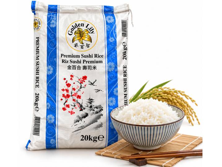 Golden Lily Riz à Sushi Premium 20 kg