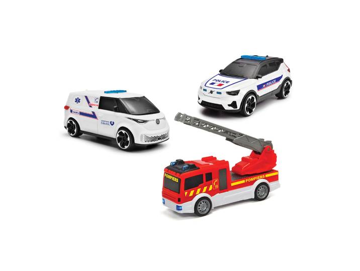 KIDWAY - 3 véhicules secours - Action - 3 ans et +
