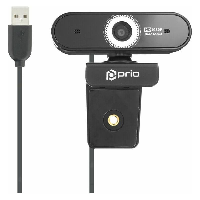 prio Full HD 1080P Autofokus Webcam schwarz (2.07 Mpx) (PPA-1101)