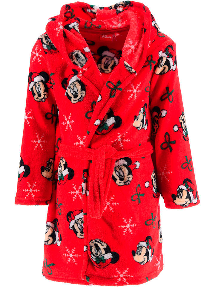 Disney Minnie Mouse Bademantel "Minnie" in Rot - 128
